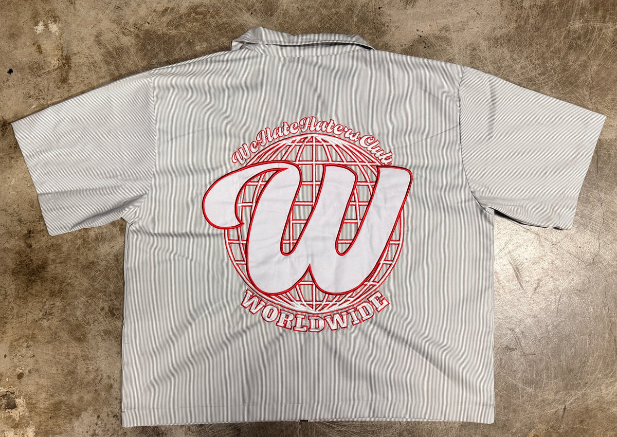 We Hate Haters Club Mechanic Shirt (Grey/White/Red)