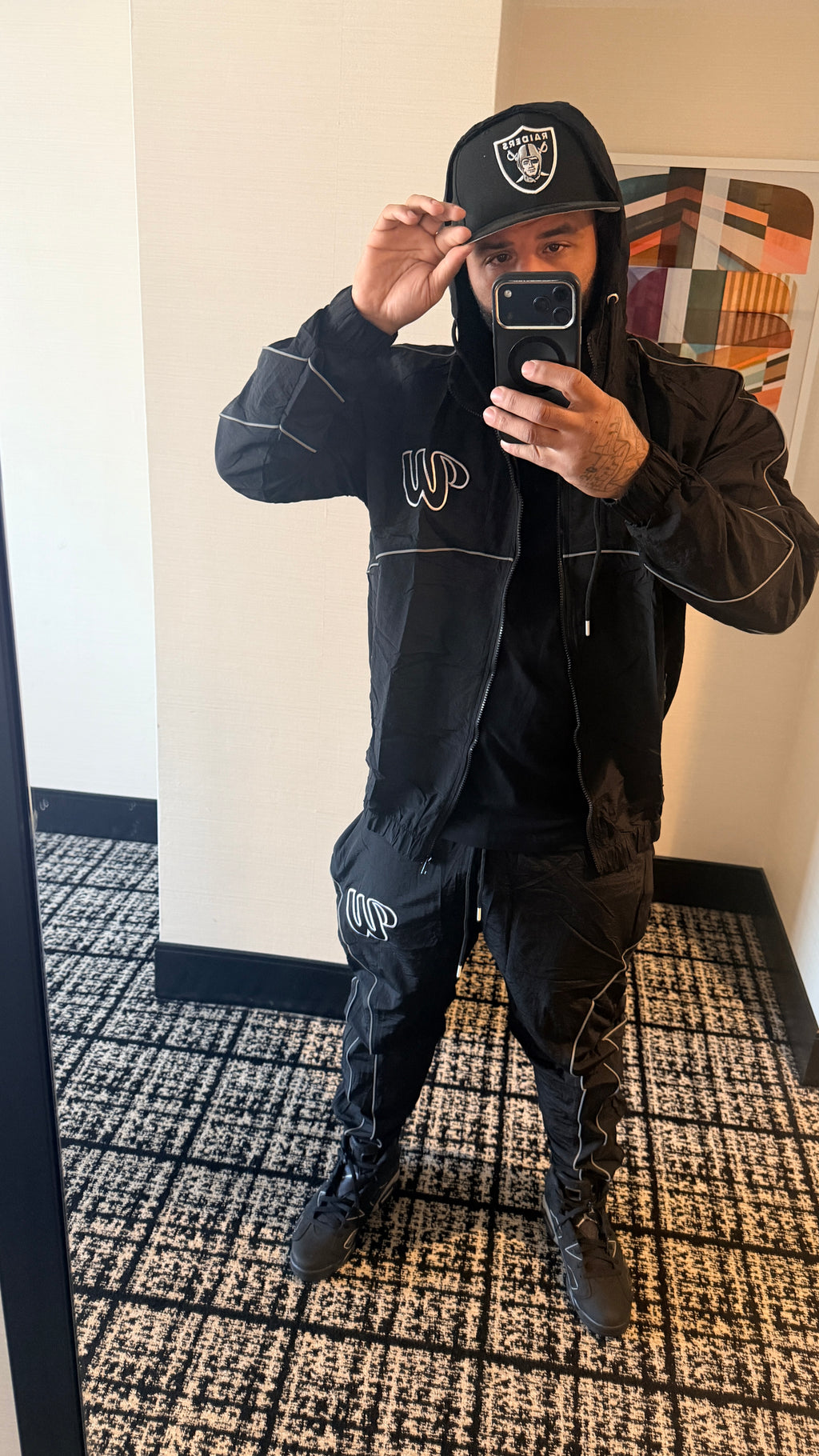 We Hate Haters Club Winners Windbreaker Set (Triple Black)