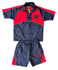 We Hate Haters Club Winners Windbreaker Shortset (Black/Red)