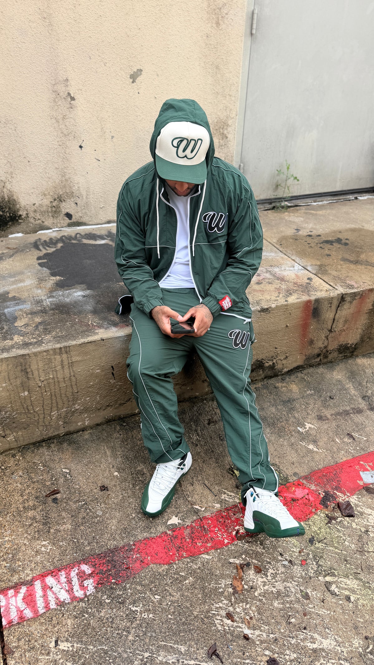 We Hate Haters Club Winners Windbreaker Set (Triple Green)