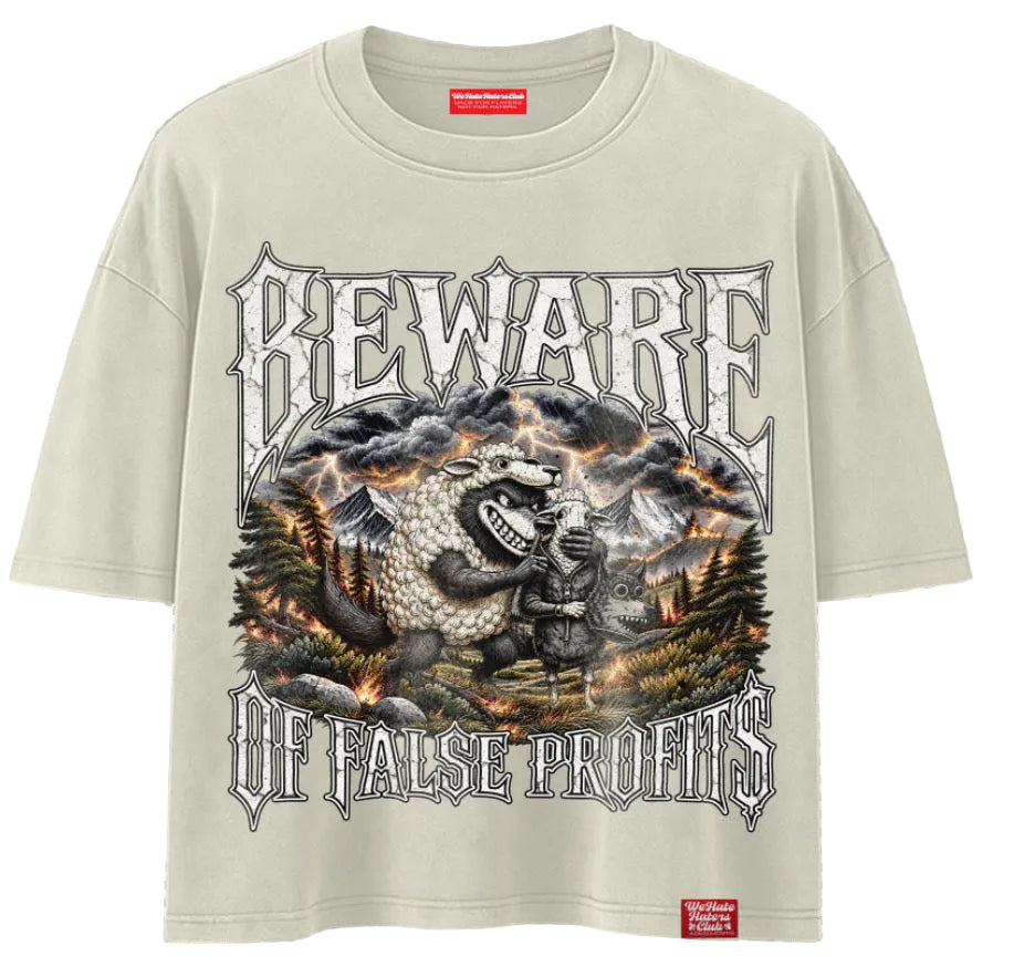 We Hate Haters Club Beware Tee (Creme)