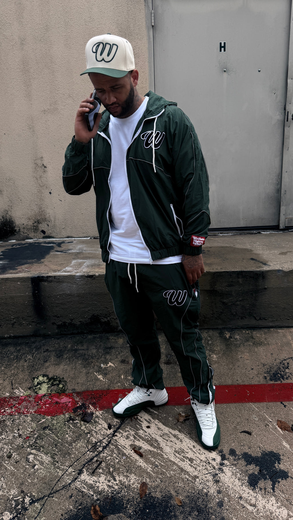 We Hate Haters Club Winners Windbreaker Set (Triple Green)
