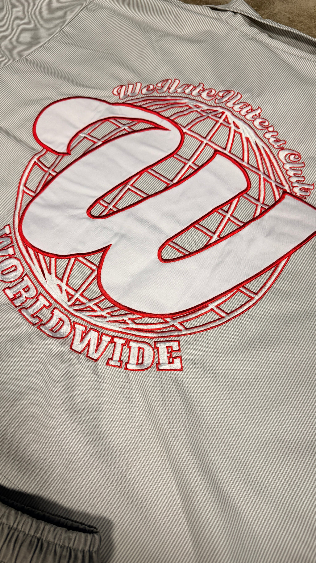 We Hate Haters Club Mechanic Shirt (Grey/White/Red)