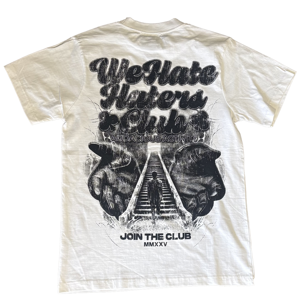 We Hate Haters Club Tee (Forever) Natural White/Black