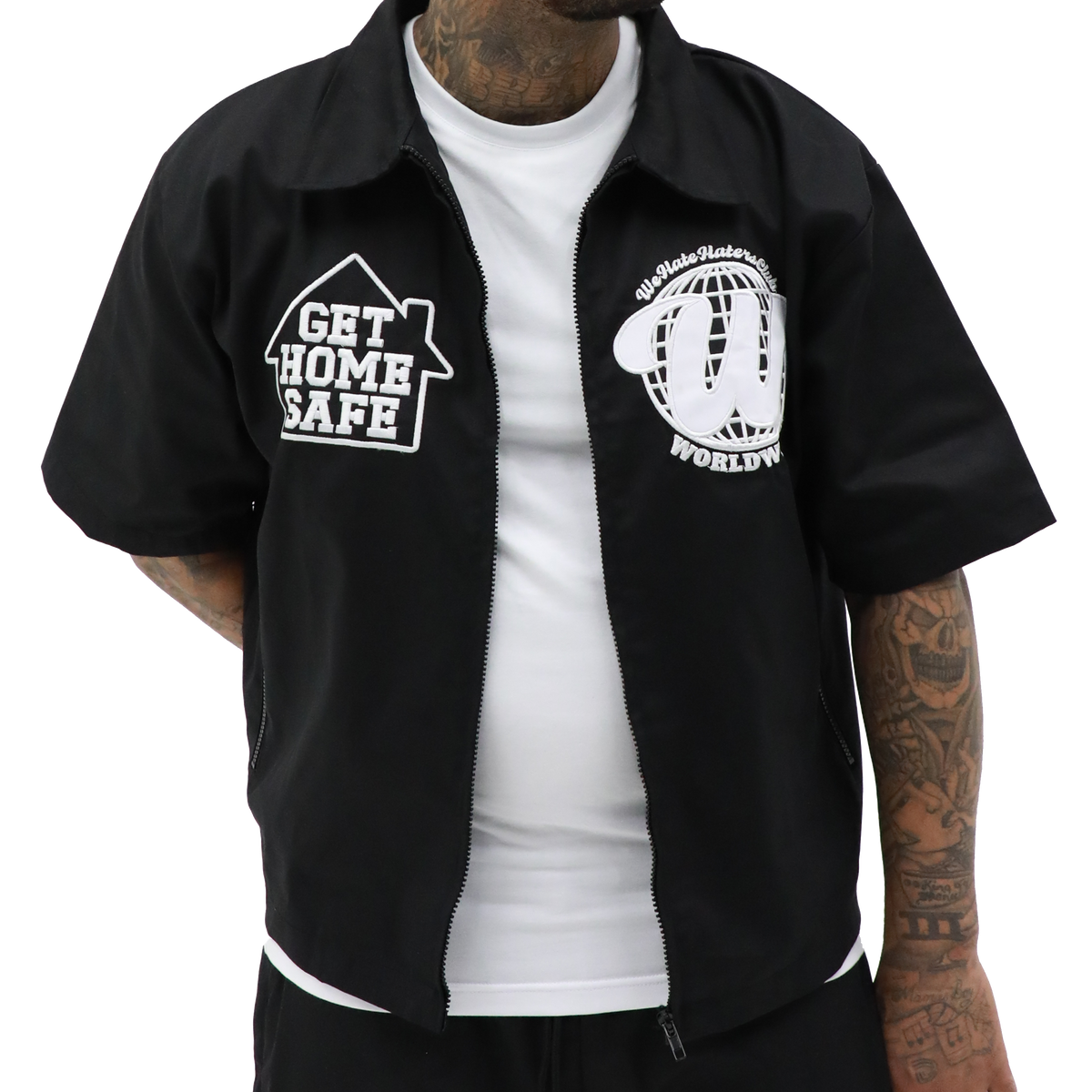 WHHCxGHS WORK SHIRT (Black)