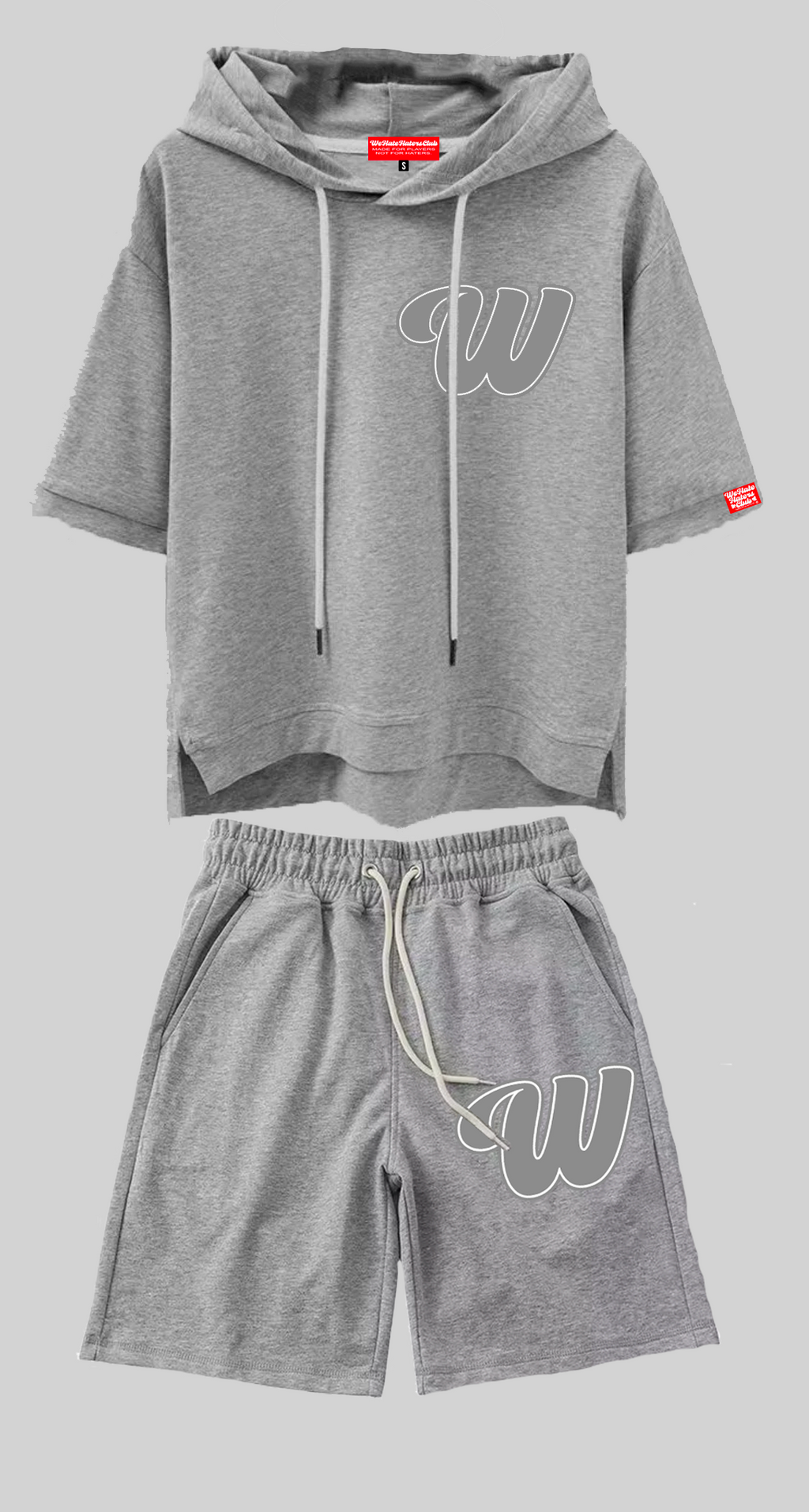 Winners Shorts (Grey and White)