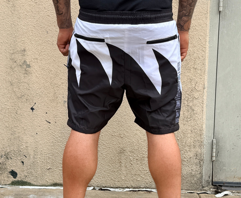 We Hate Haters Club Sharktooth Shorts (Black/White)