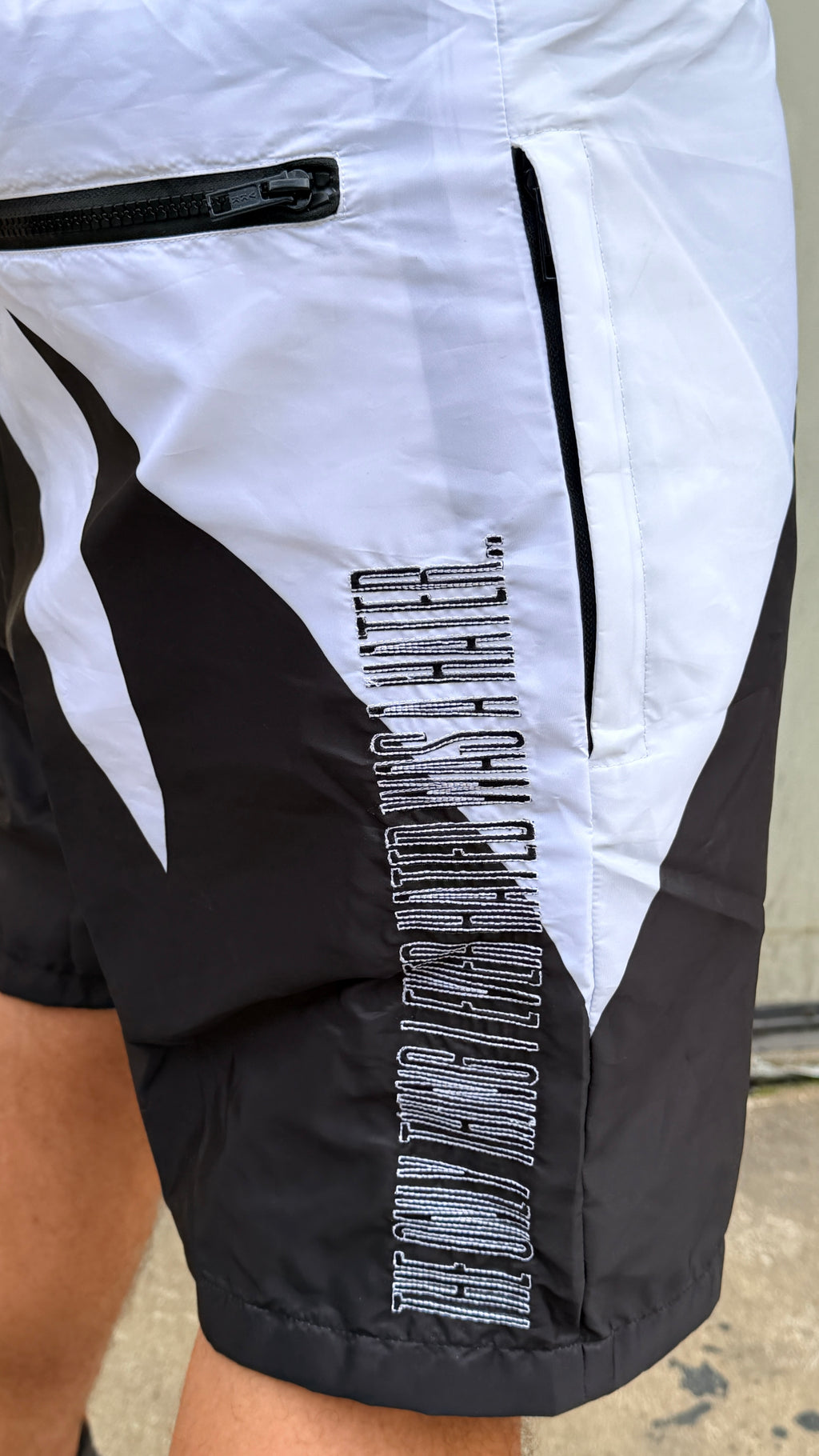 We Hate Haters Club Sharktooth Shorts (Black/White)