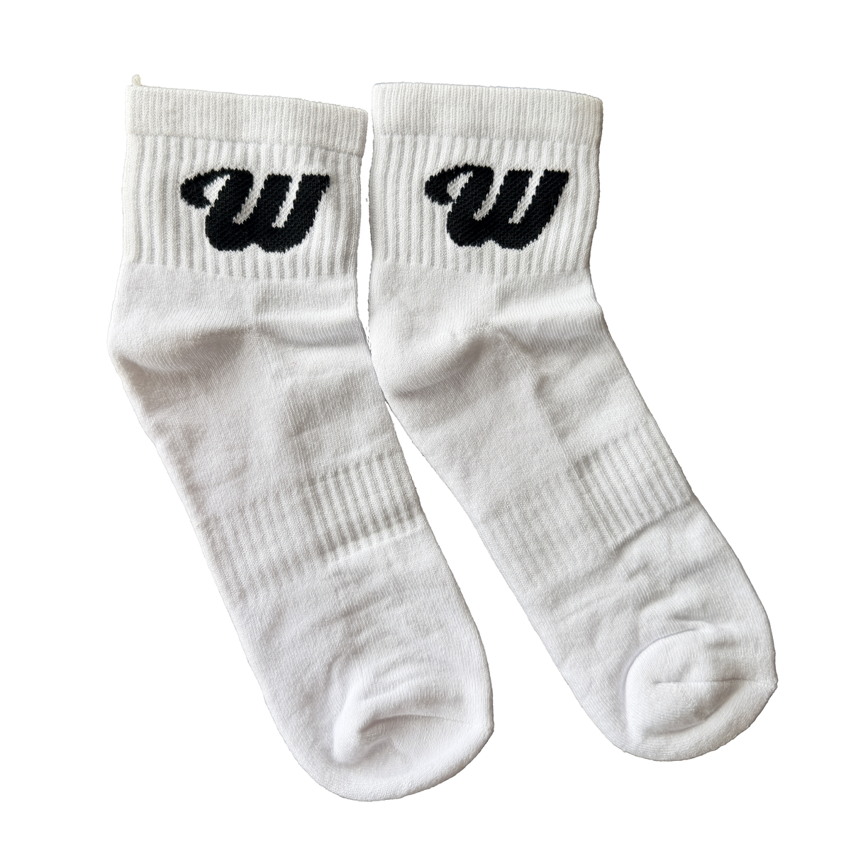 We Hate Haters Club Quarter Socks (White)