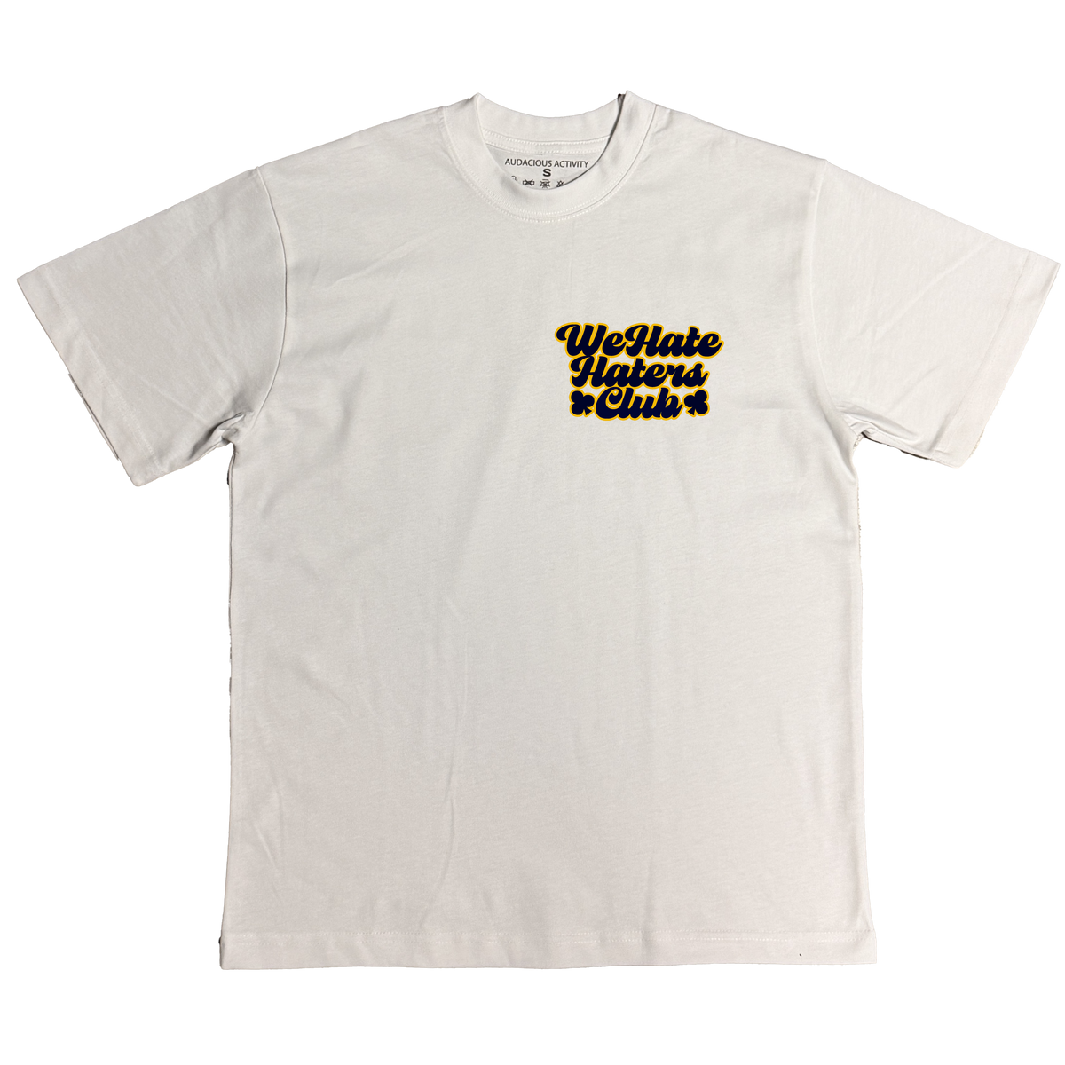 We Hate Haters Club Tee (Navy Blue/Gold Yellow)