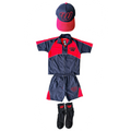 Black/Red Windbreaker Set