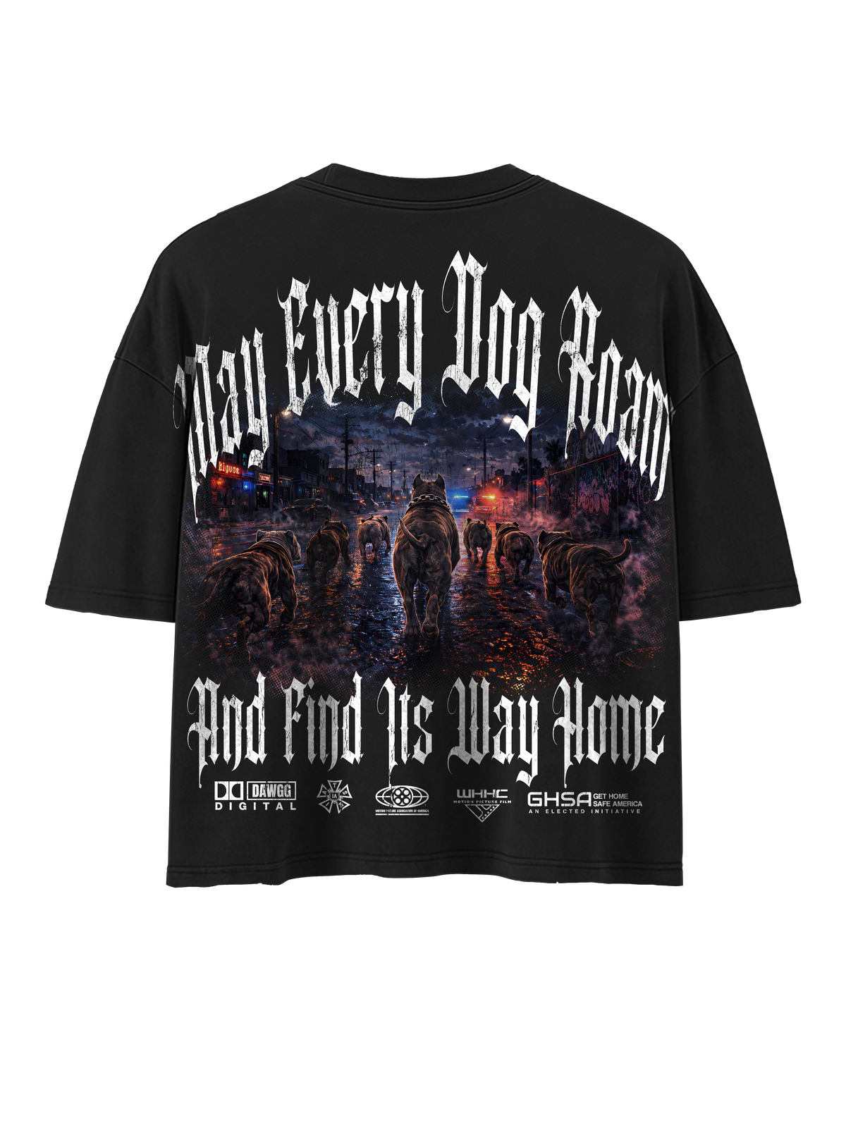 WHHCxGHS MAY ALL DAWGS ROAM TEE (BLACK)