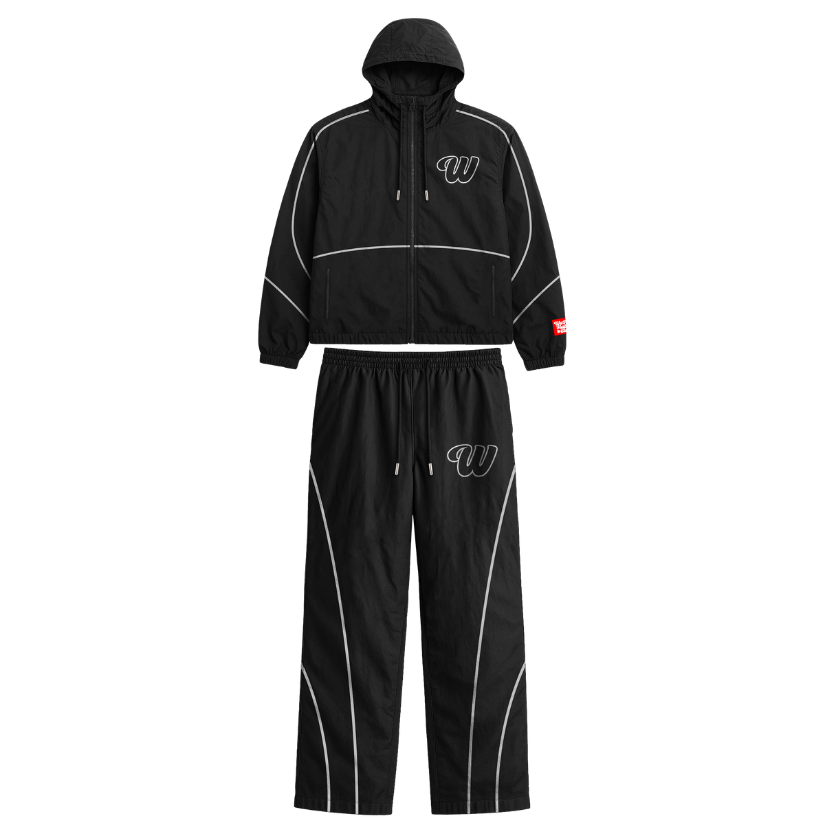 We Hate Haters Club Winners Windbreaker Set (Triple Black)