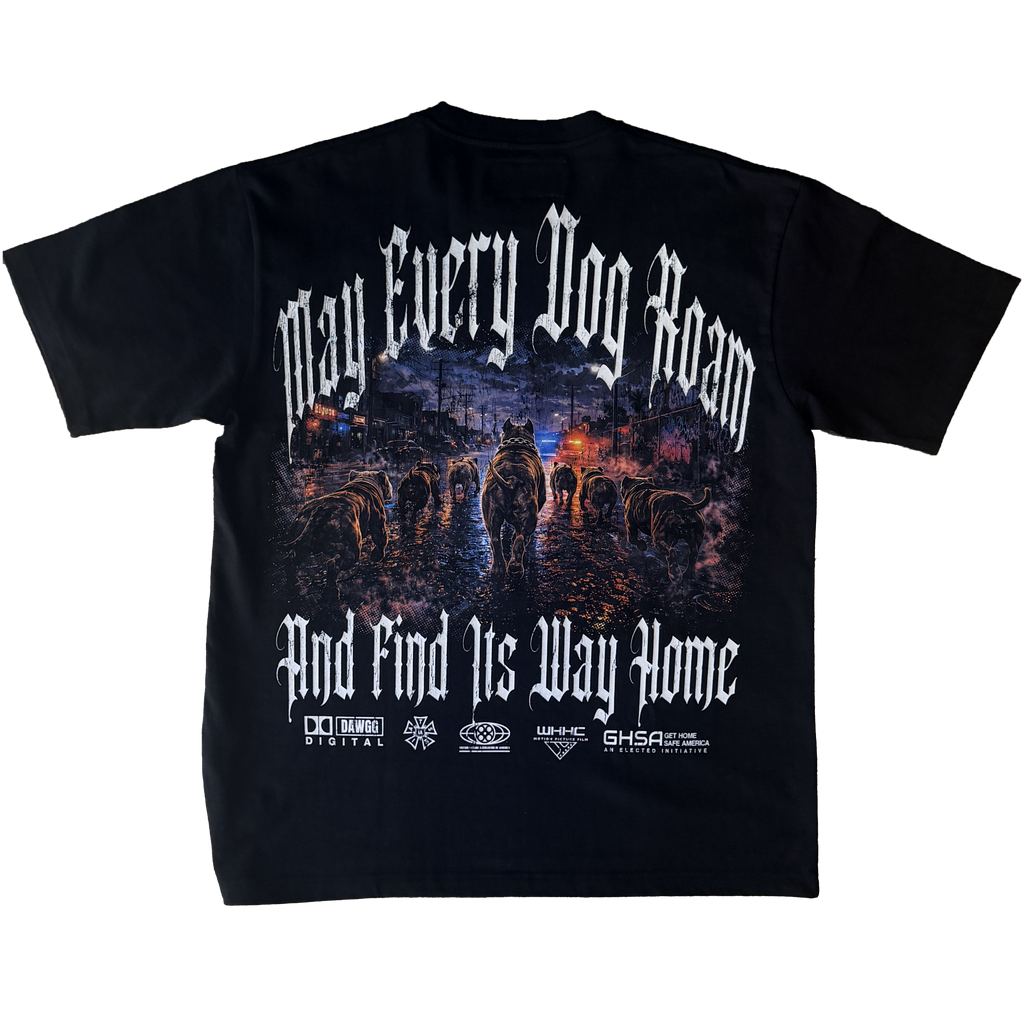 WHHCxGHS MAY ALL DAWGS ROAM TEE (BLACK)