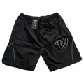 We Hate Haters Club Winners Windbreaker Shorts (Triple Black)