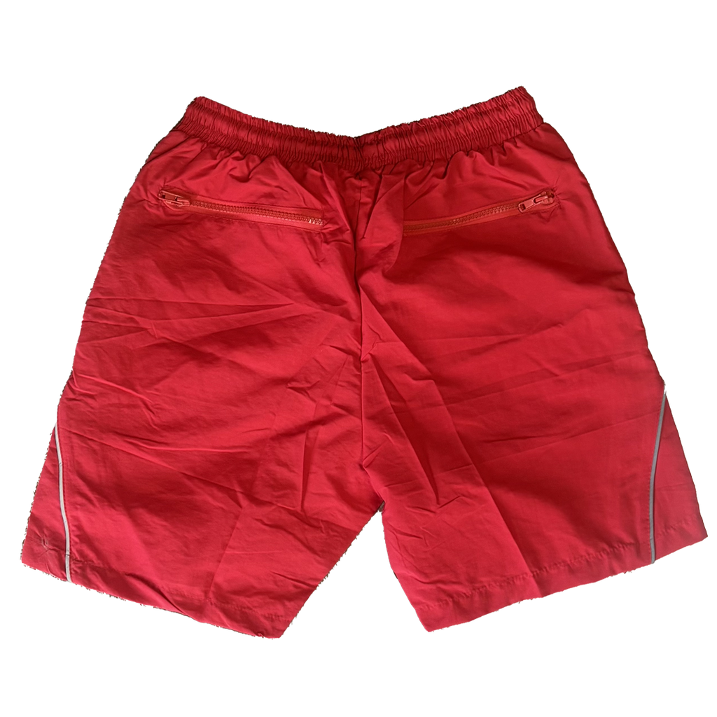 We Hate Haters Club Winners Windbreaker Shorts (Triple Red)