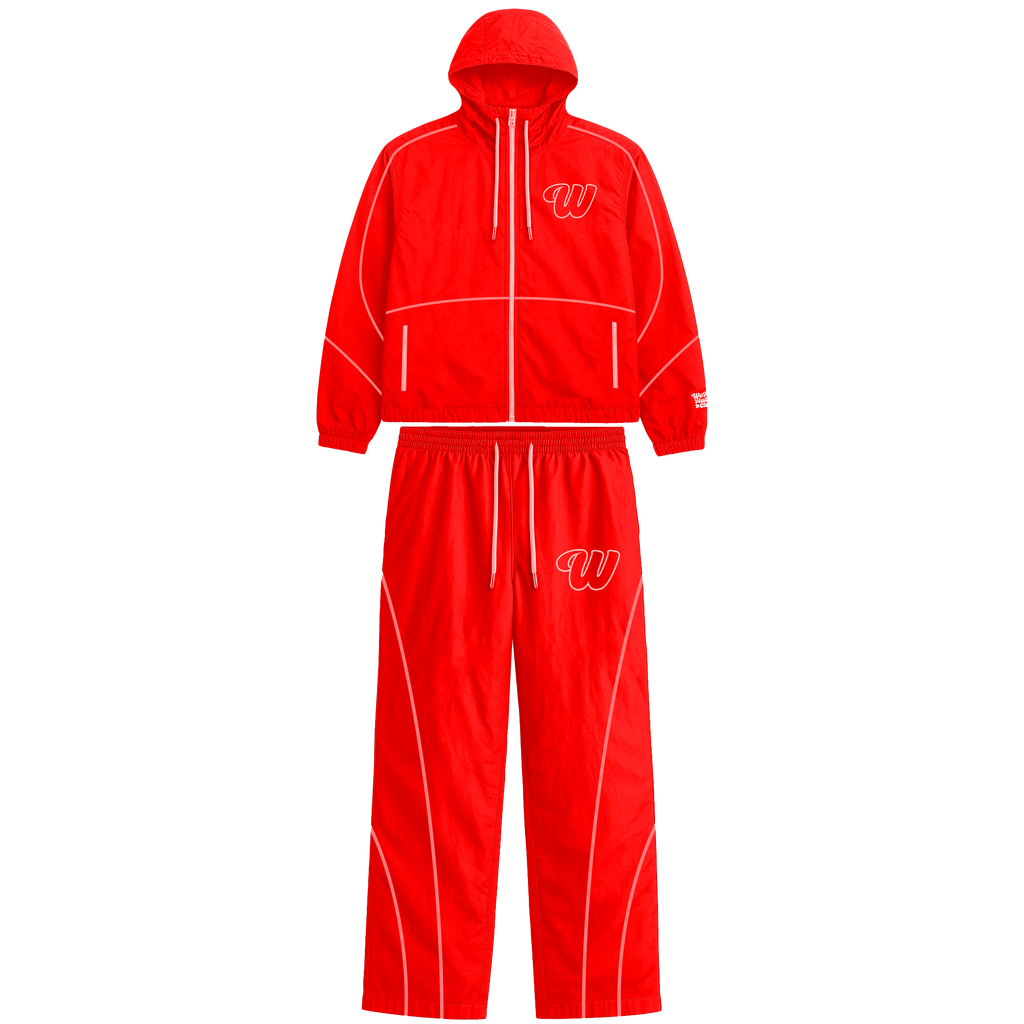 We Hate Haters Club Winners Windbreaker Set (Triple Red)