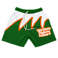 We Hate Haters Club Sharktooth Shorts (White/Green/Orange)
