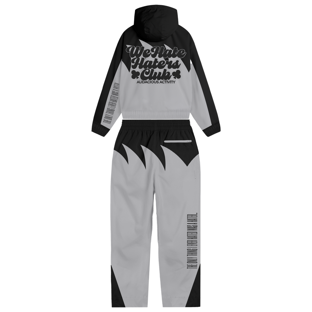 Apex Sharktooth We Hate Haters Club Windbreaker (Platinum Grey/Black)