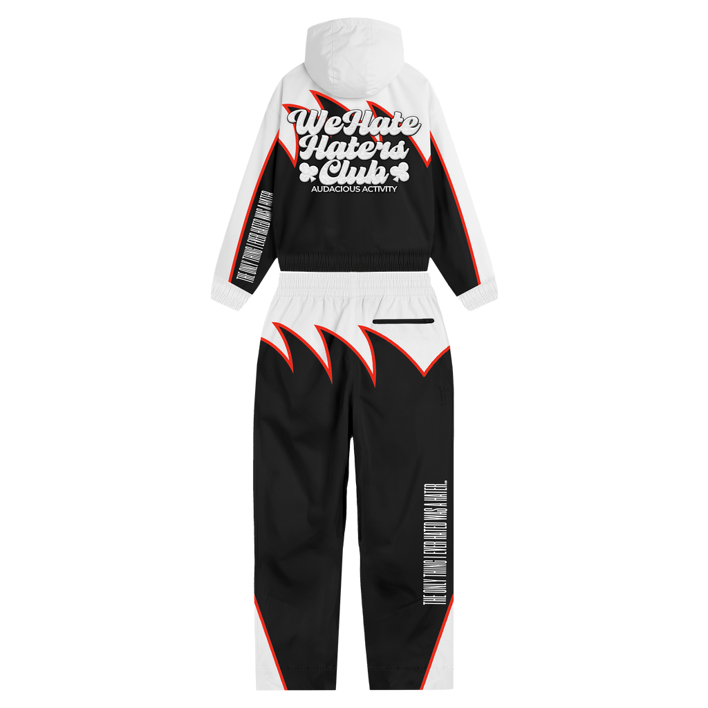 Apex Sharktooth We Hate Haters Club Windbreaker (White/Black/Red)