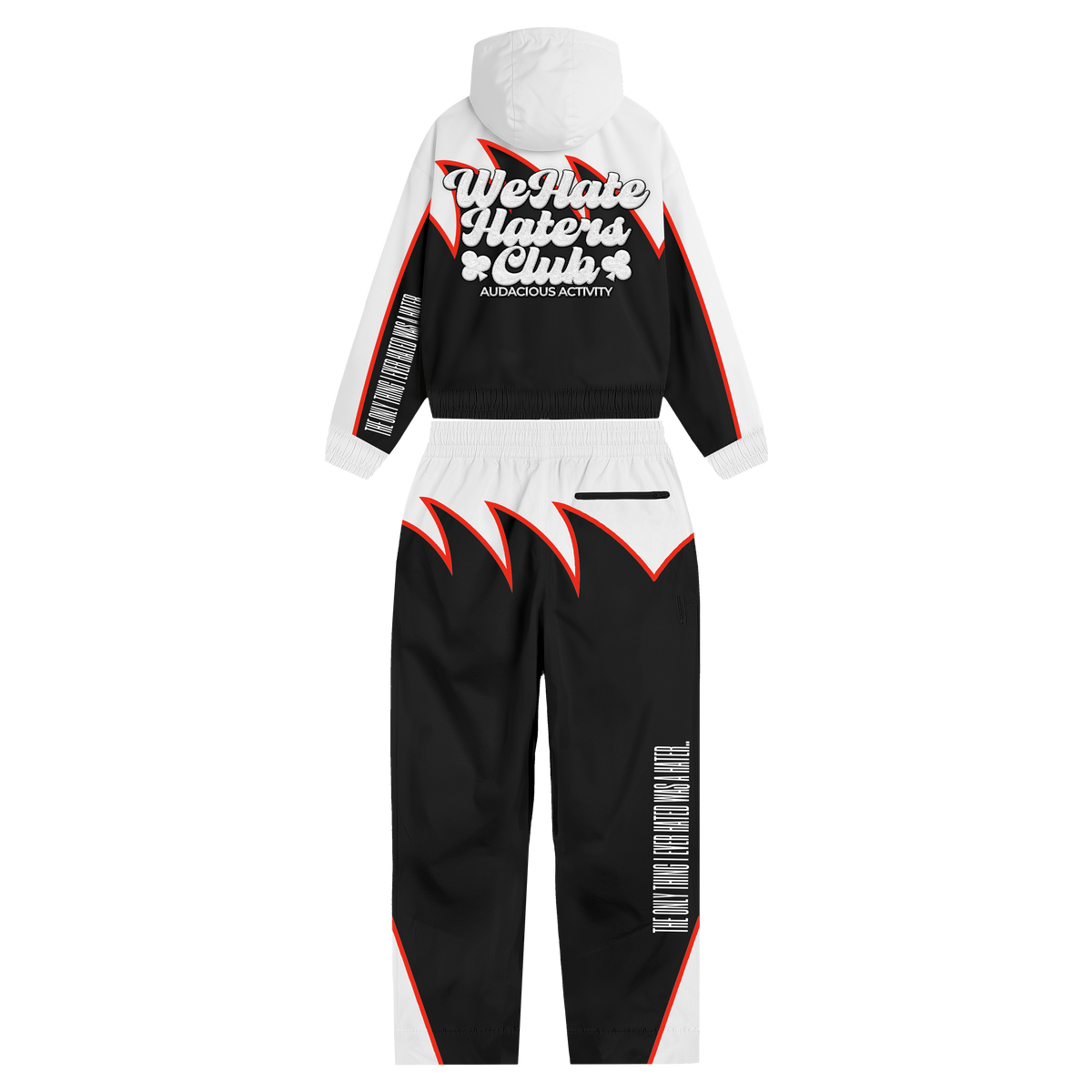 Apex Sharktooth We Hate Haters Club Windbreaker (White/Black/Red)