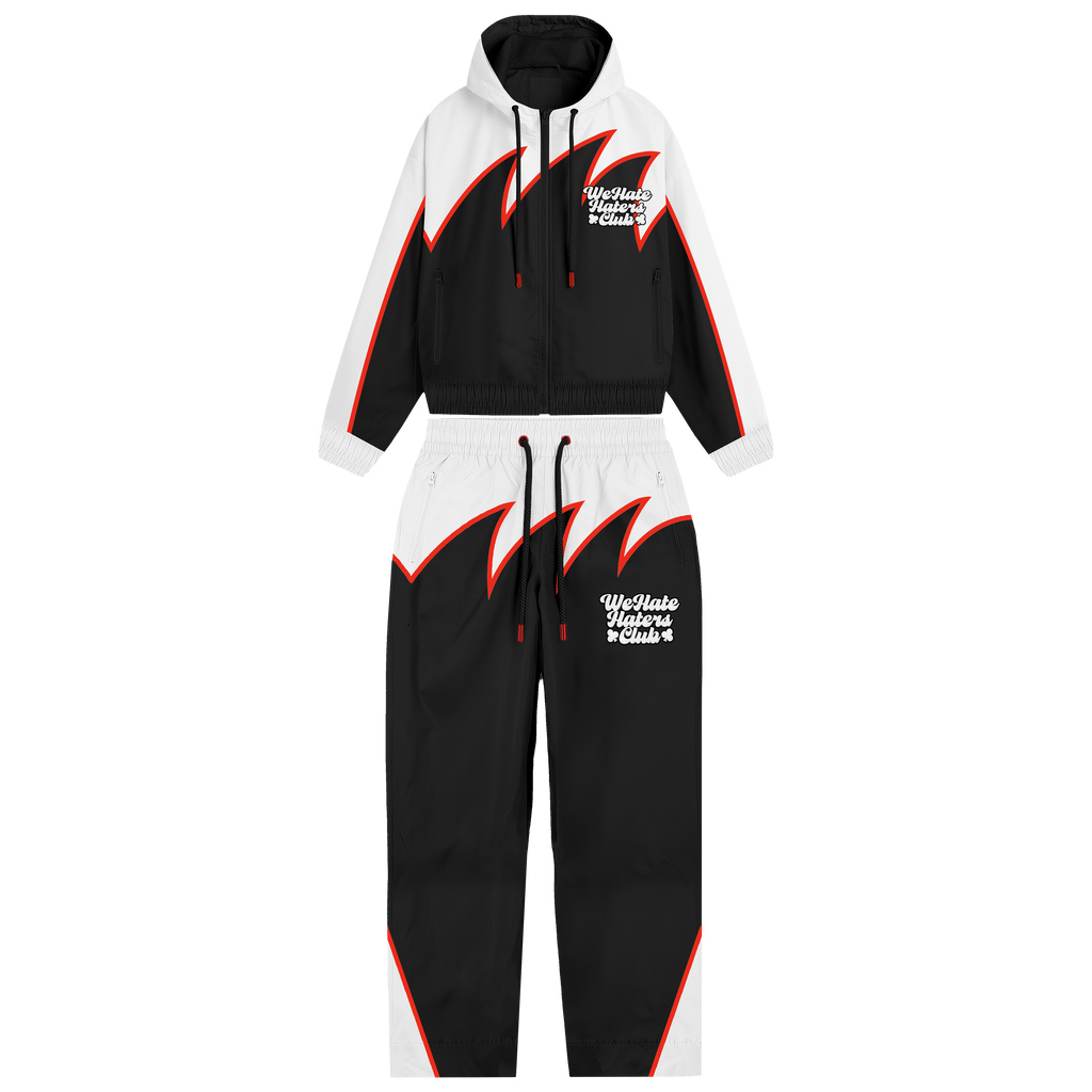 Apex Sharktooth We Hate Haters Club Windbreaker (White/Black/Red)