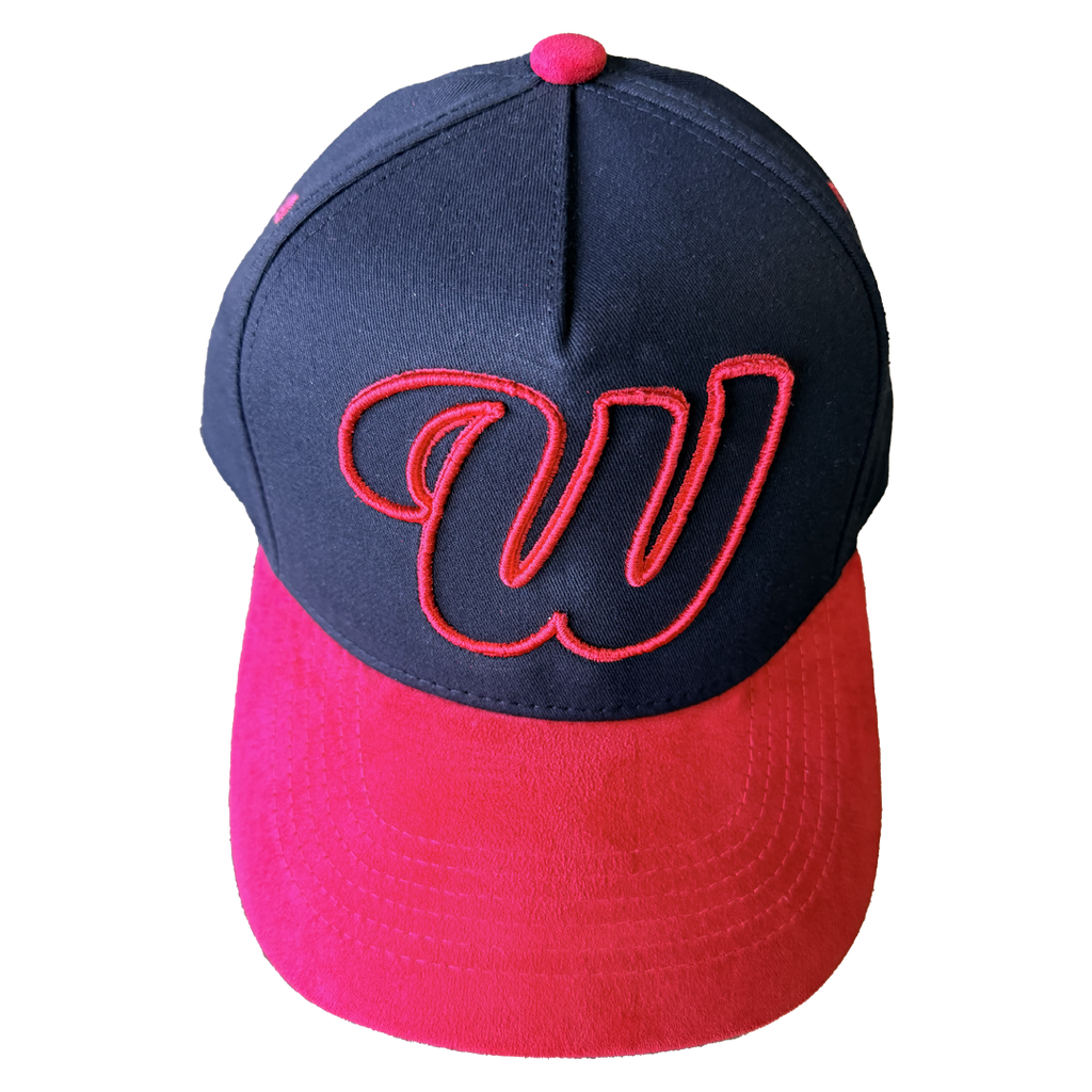 We Hate Haters Club (Black/Red) Suede Winners Trucker Hat