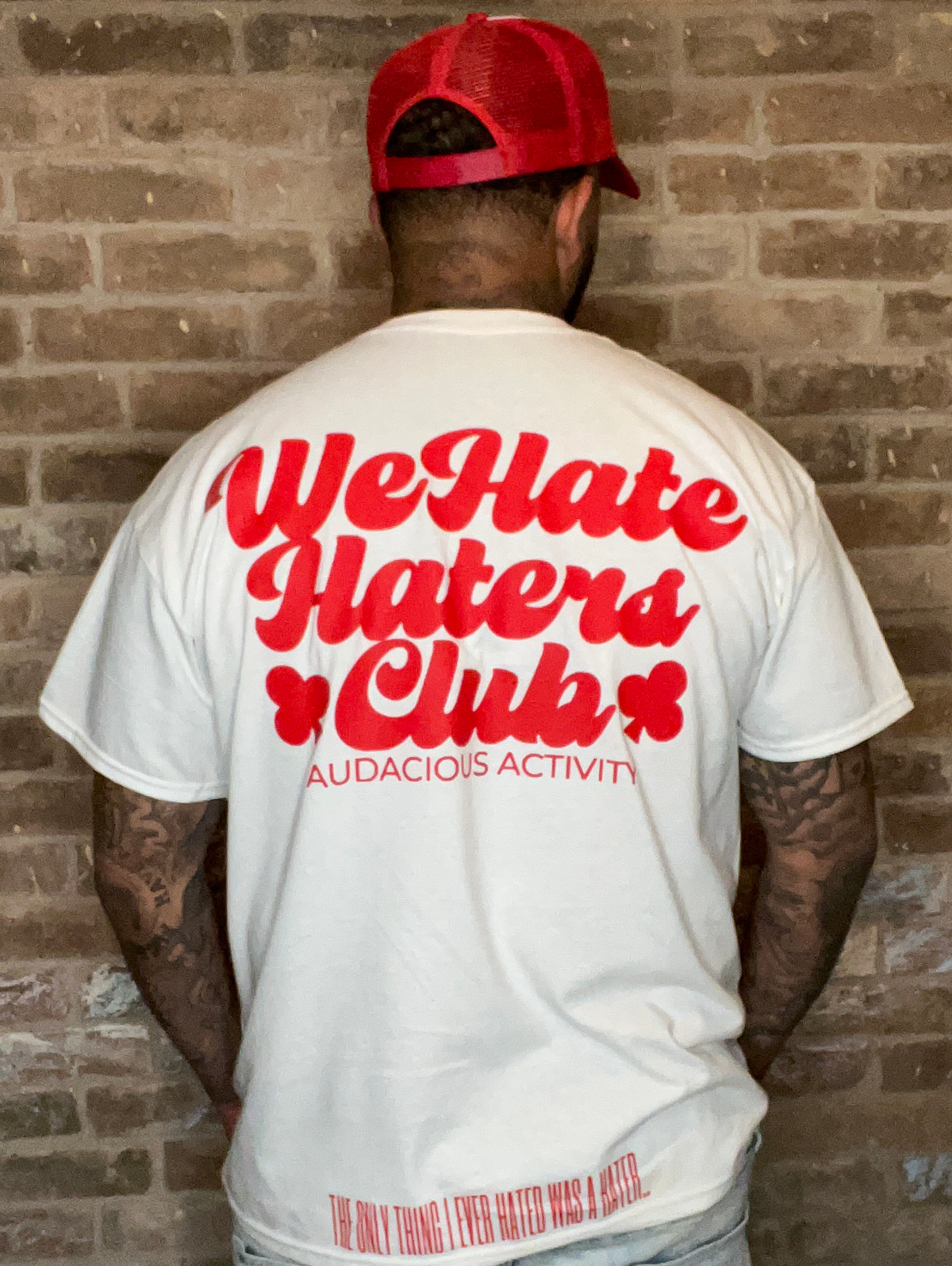 We Hate Haters Club Classic Tee (White/Red)